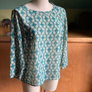 CAbi Sheer Popover Blouse